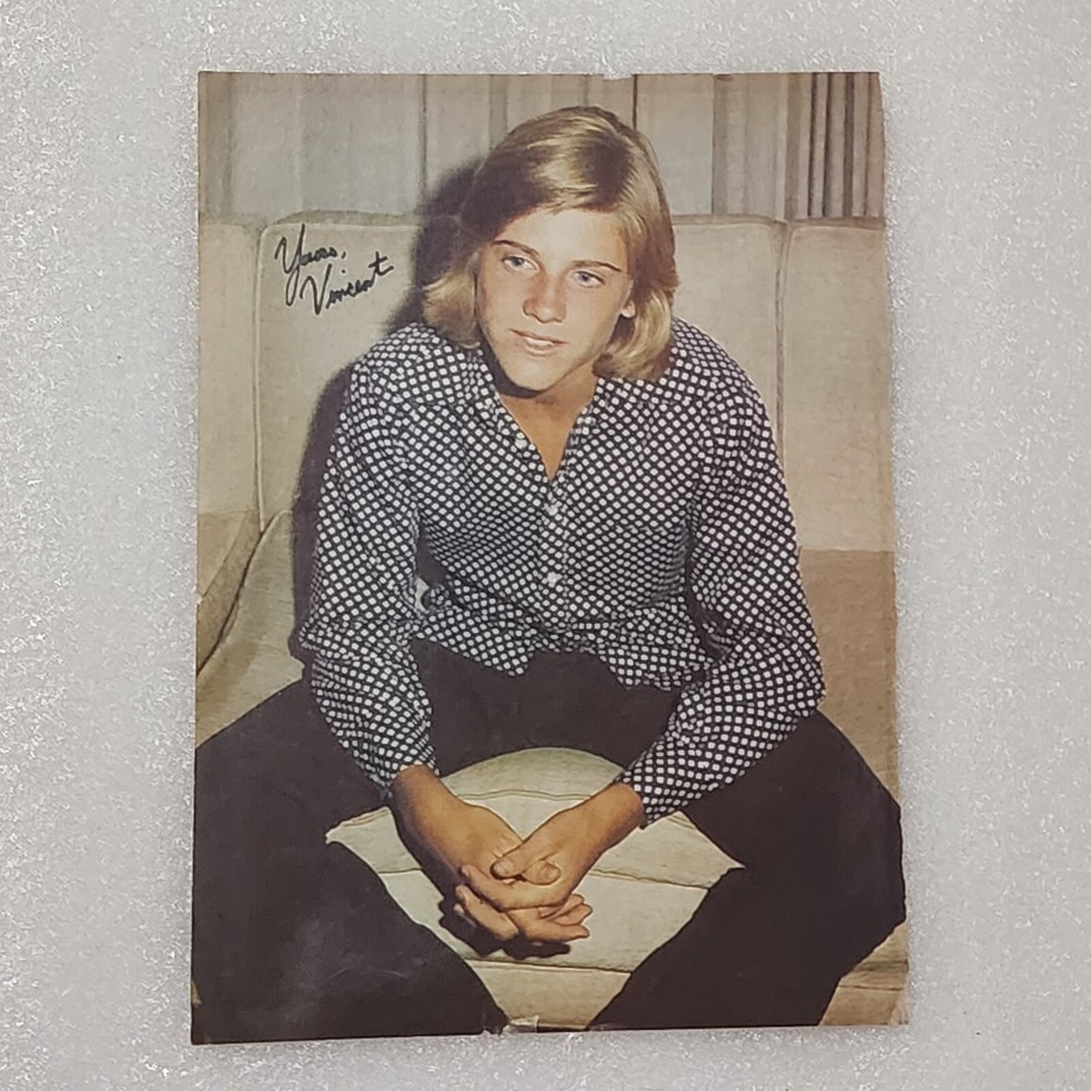 Vincent Van Patten facsimile autograph poster pinup clipping 8x10 1970s